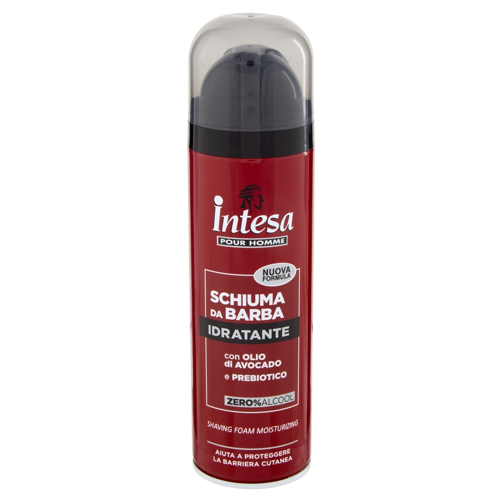 Intesa Pour Homme Schiuma da Barba Idratante con Olio di Avocado e Prebiotico 300 mL